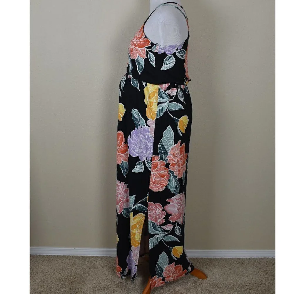 Full Moon Stitch Fix Wendilyn Maternity Floral Maxi Dress NEW L - Picture 3 of 7